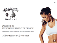 Tablet Screenshot of exerciseequipmentoforegon.com